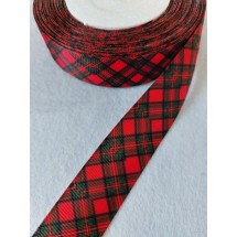 Лента репсовая с рисунком 25мм, цена за 1 м